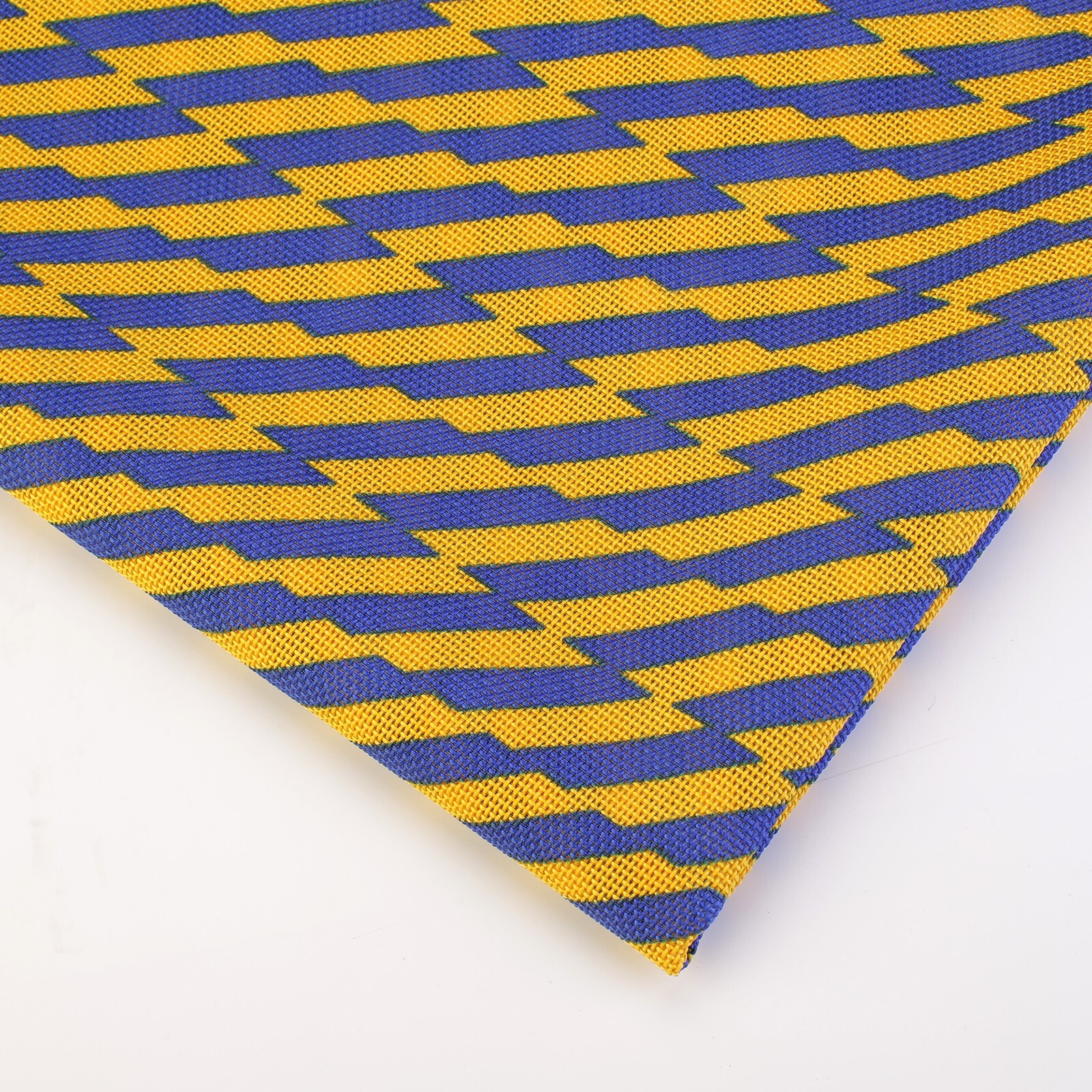 Acoustic Speaker Grill Cloth Stereo Grille Fabric Yellow & Blue Lighting Pattern