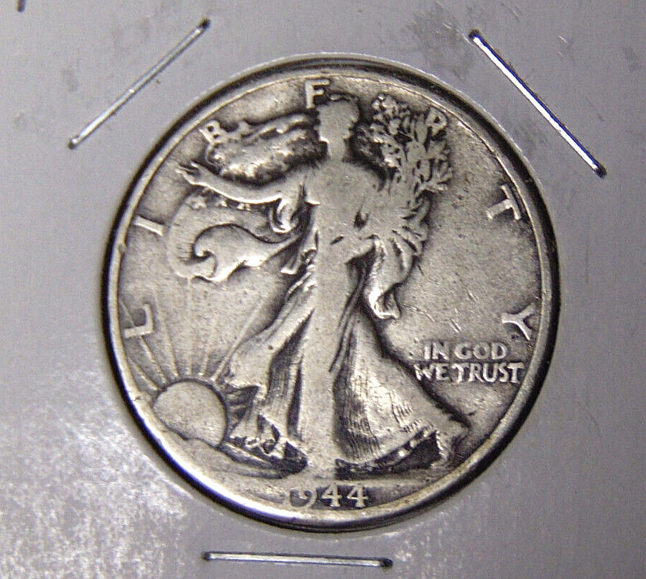 1944-D Walking Liberty Silver Half Dollar Circulated Denver Mint (82823)