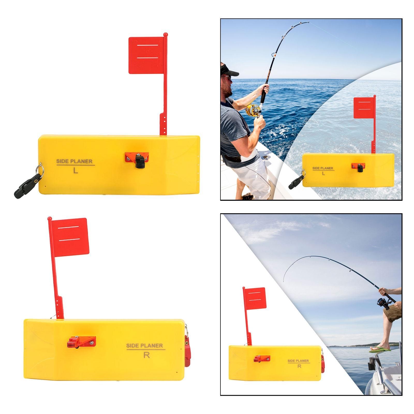 Planer Board for Fishing Trolling with Spring Flag System Gear Adjustable