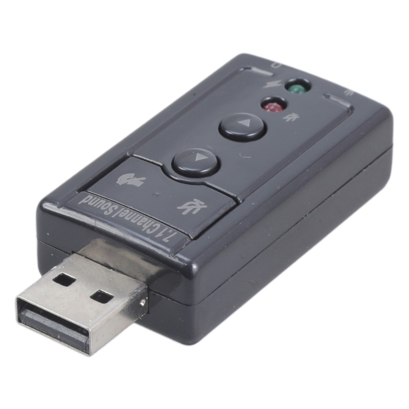 External Sound Card USB 2 Virtual 7.1 Surround Sound Adapter for Windows