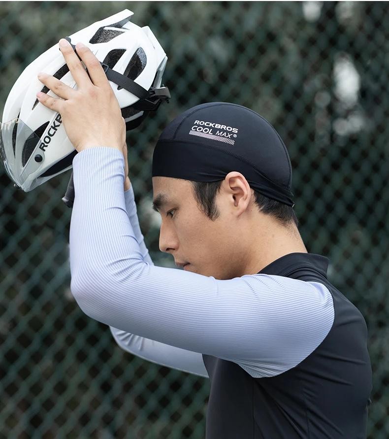 Rockbros Cycling Cap Breathable Quick-drying Helmet Hat Inner Cap Upf50 Sun Prot