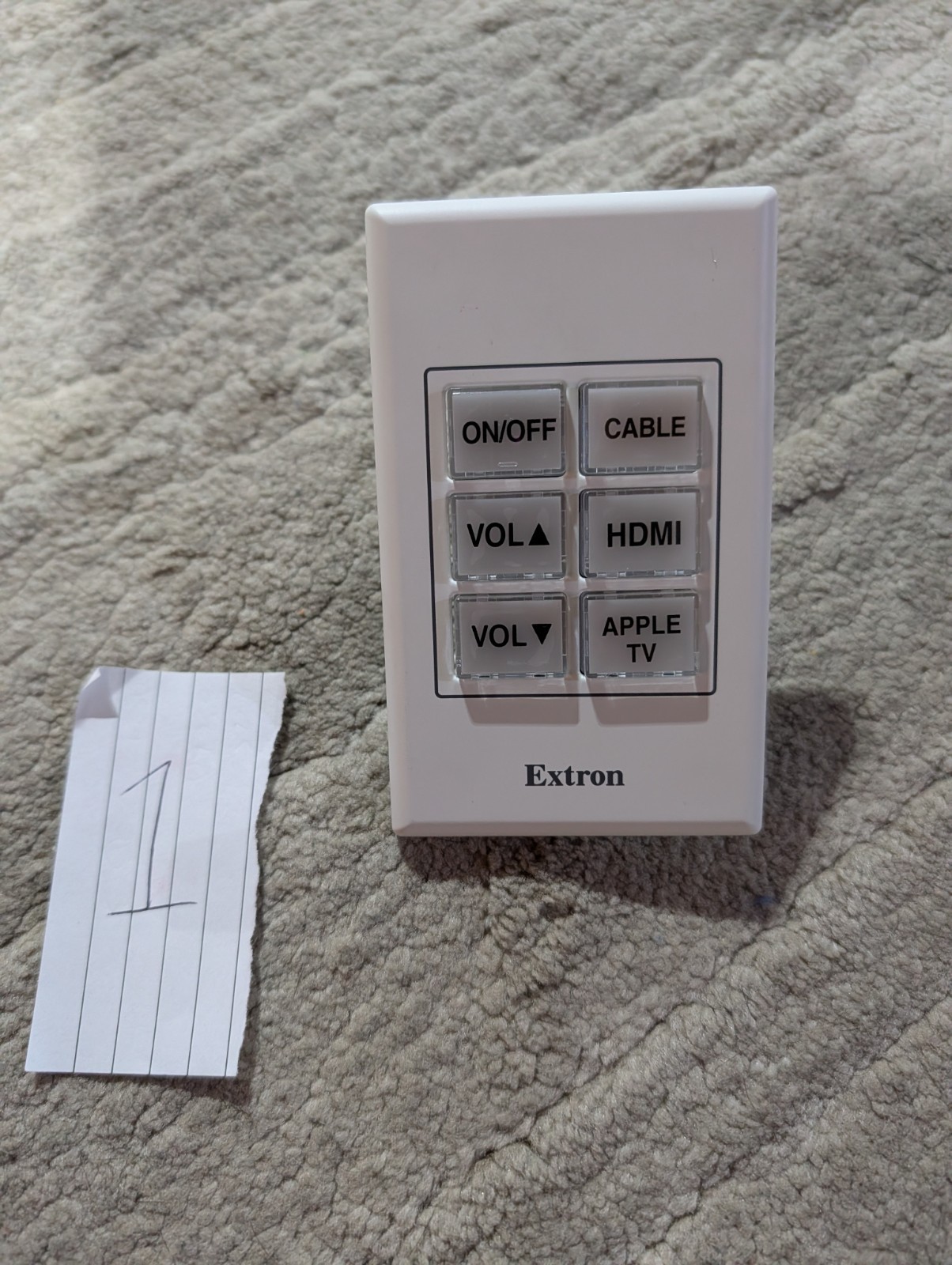 Extron 60-1670-01 EBP 50 ﻿eBUS Button Panel White