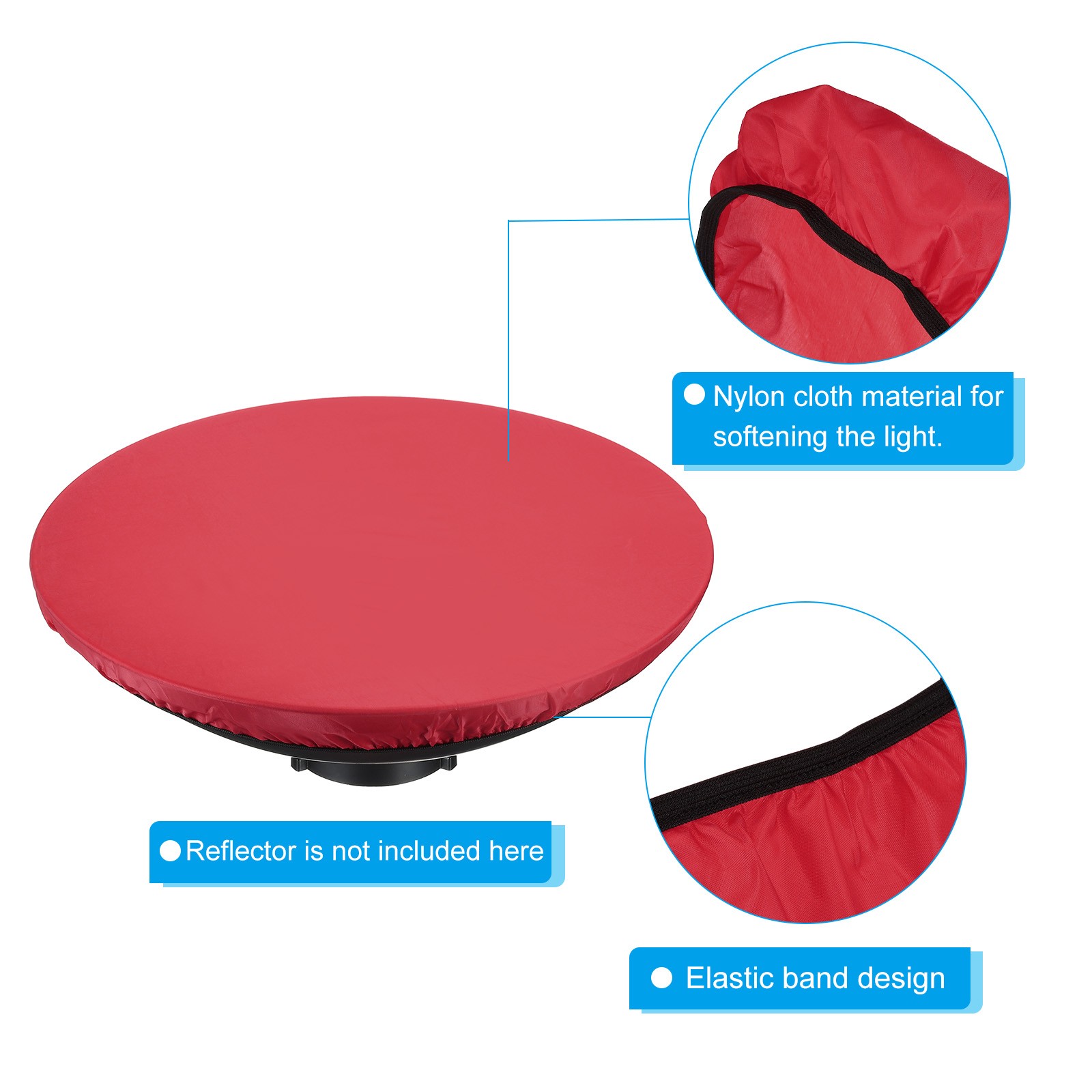 22" Soft Diffuser Lamp Cover Cloth Diffuser Lamp Sock for Flashing Red