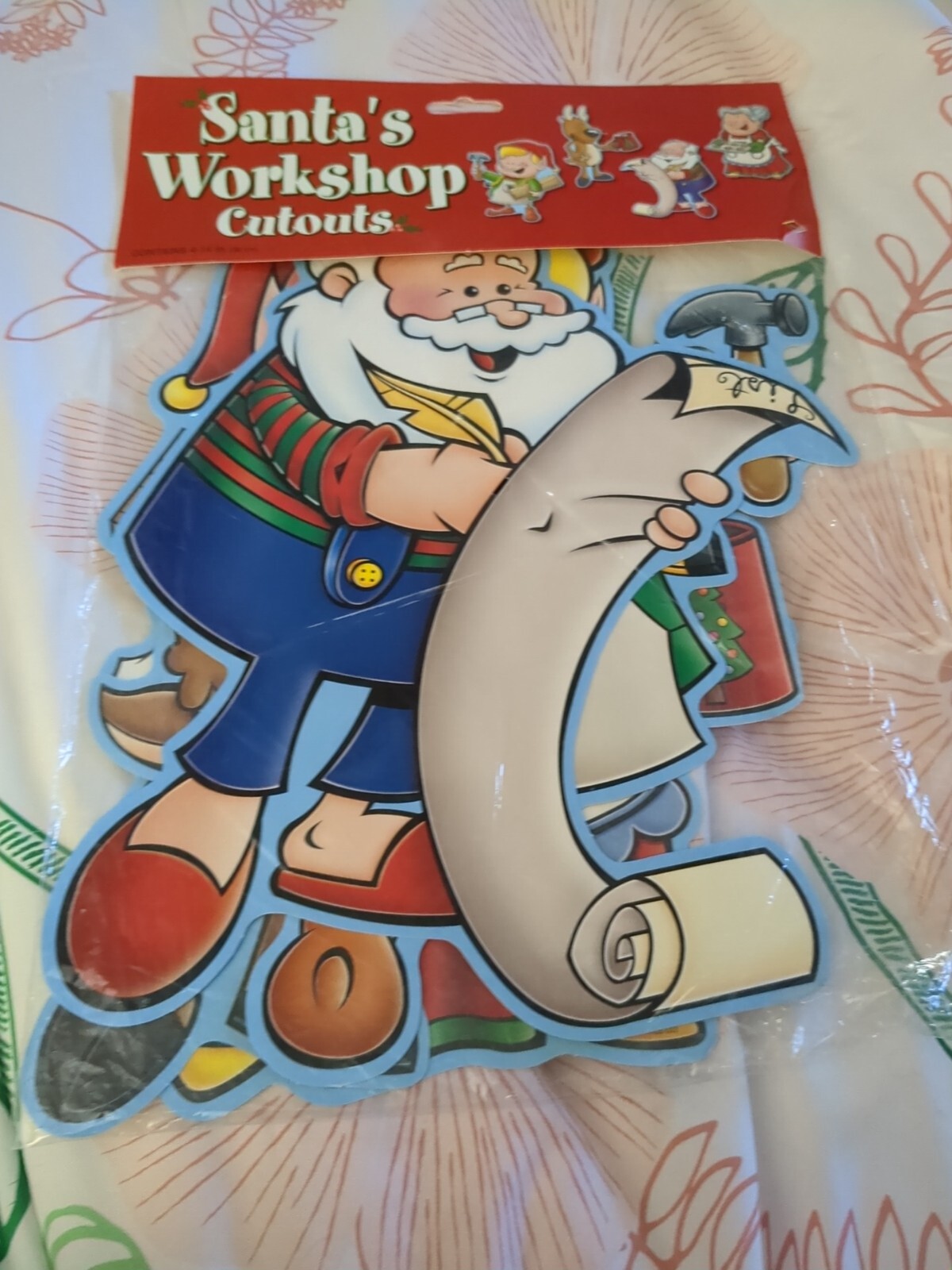 Bristle Santa's Workshop Cutouts 2004 4-14 Inch New Free Ship