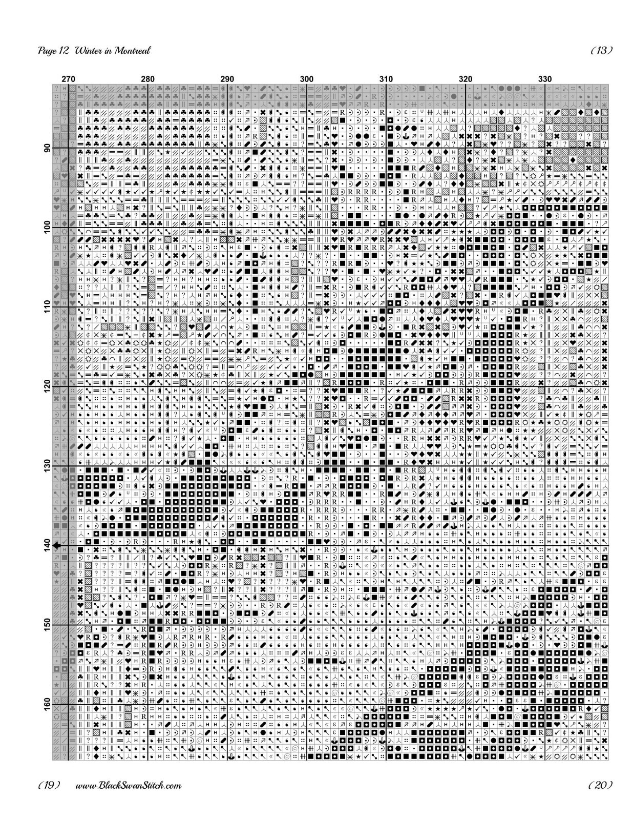 Winter in Montreal 1177 Chart Counted Cross Stitch Pattern Needlework