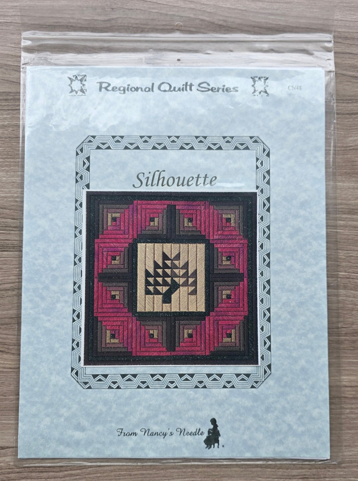 Nancy's Needle Needlepoint Pattern: SILHOUETTE CN48 Regional Quilt Series