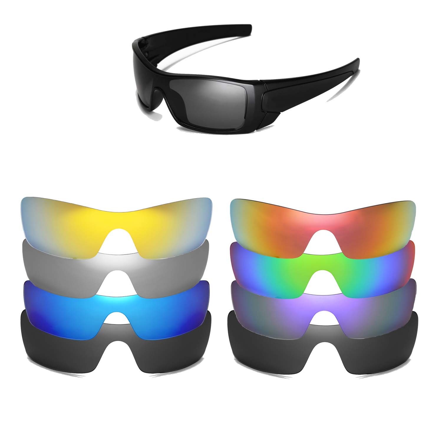 Walleva Replacement Lenses for Oakley Batwolf OO9101 Series- Multiple Options