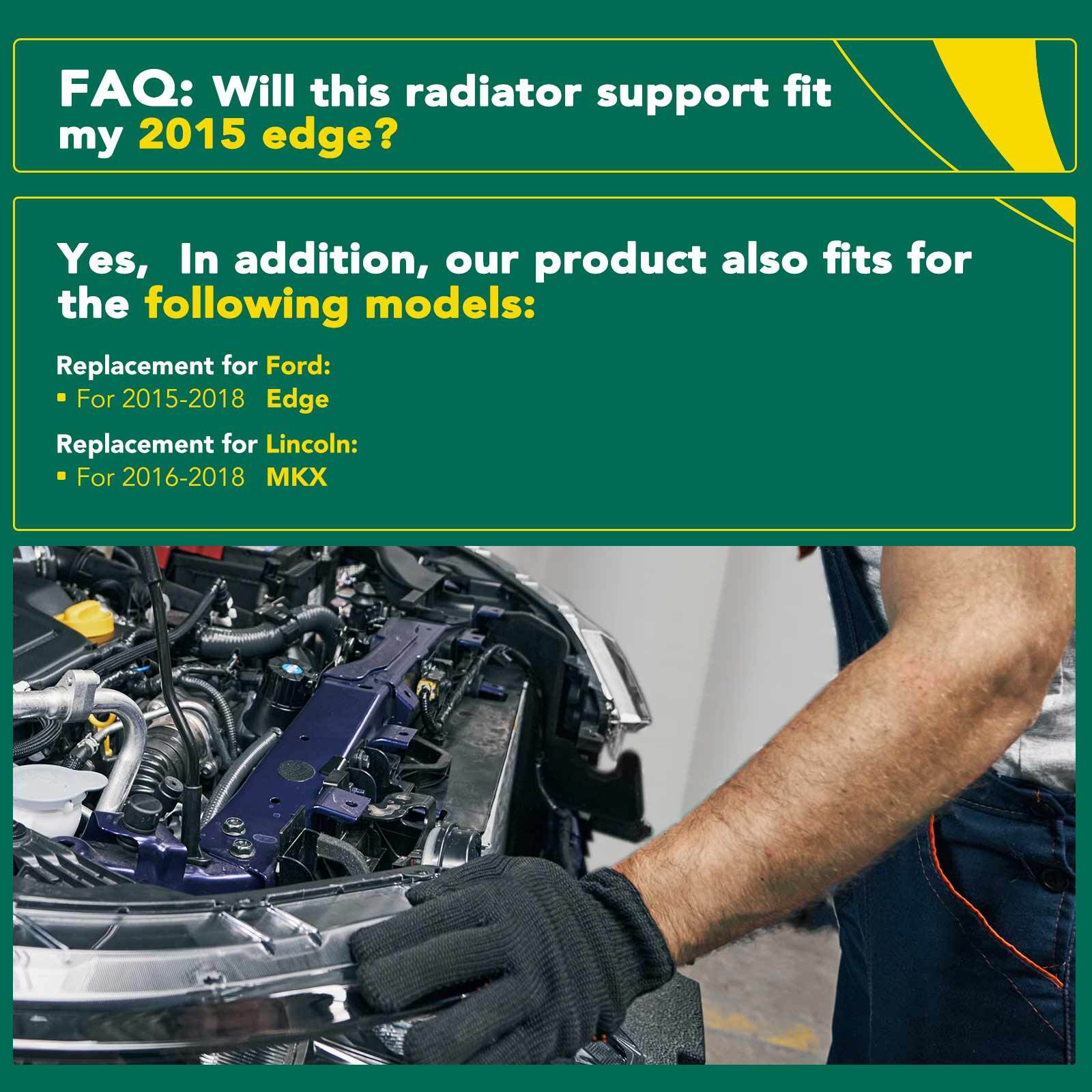 Upper Radiator Support Assembly for Ford Edge 2015 2016 2017 2018 Lincoln MKX