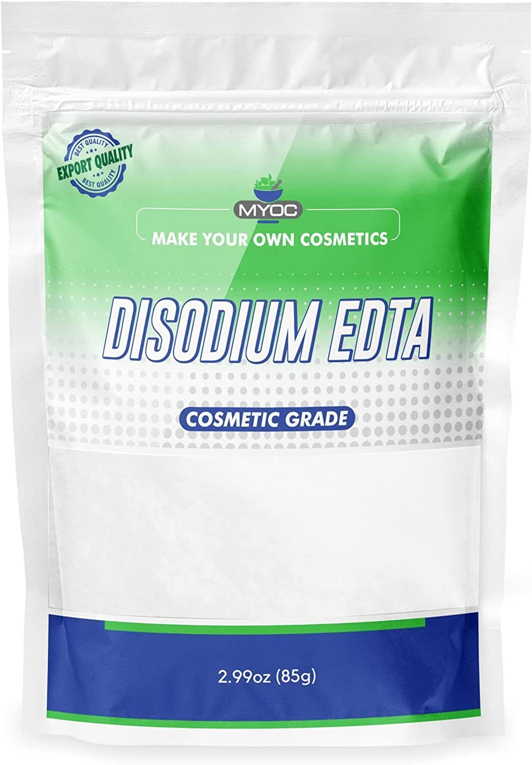 MYOC Disodium EDTA Pure Cosmetic Grade for DIY Body Soap 85g/2.99 Oz..