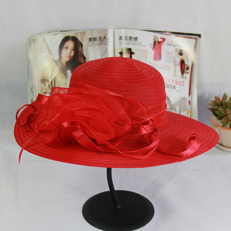 Women's Organza Kentucky Derby Church Fascinator Fancy Floral Bridal Wedding Hat