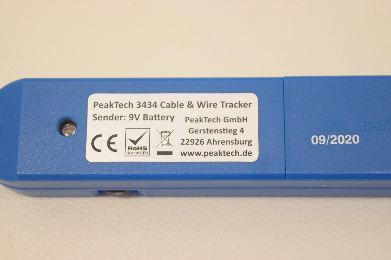 Peaktech 3434 Cable & Wire Tracker - Line Finder For Leads & Telephone Cables