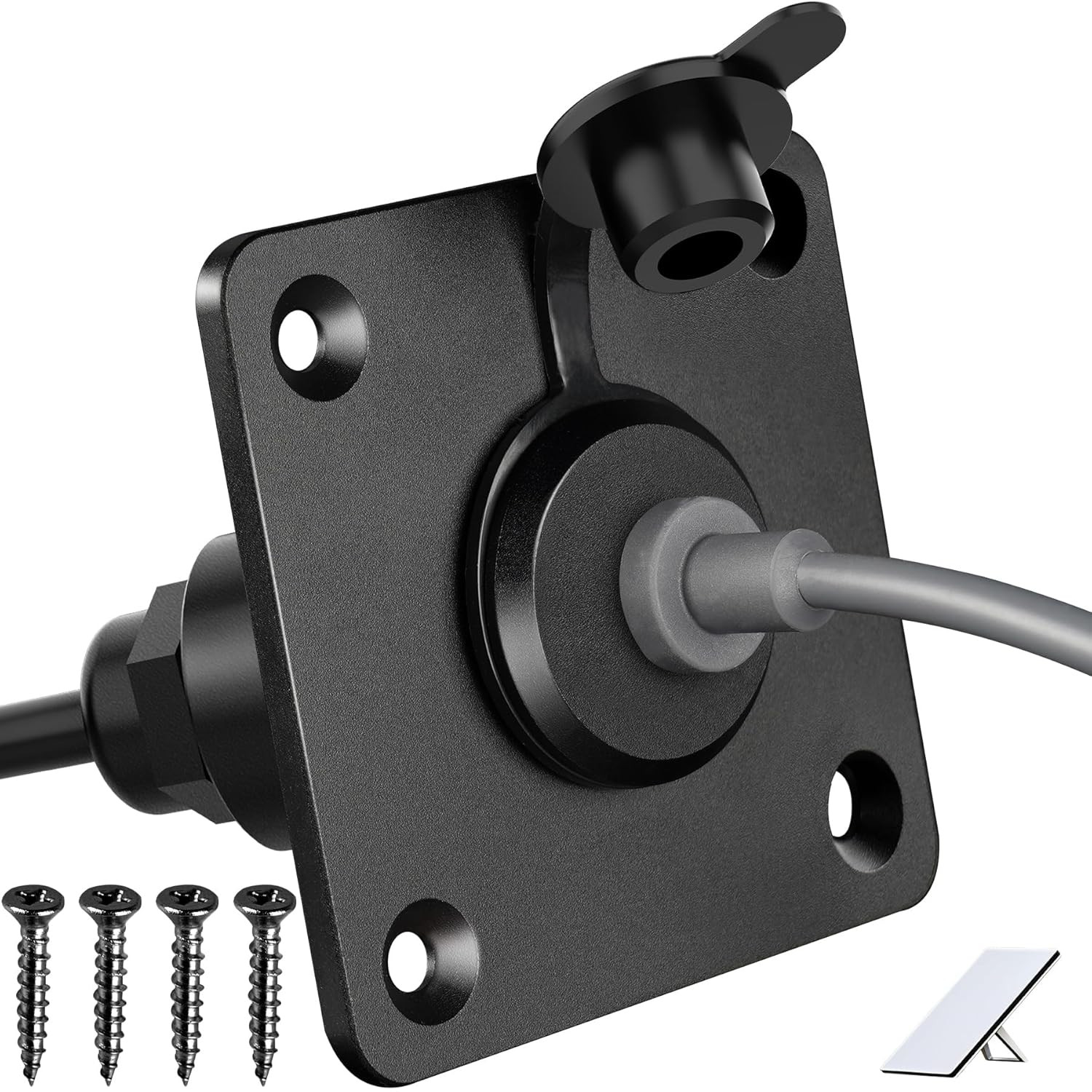 Waterproof RV Pass through Bulkhead Connector for Starlink Mini | Aluminum Panel