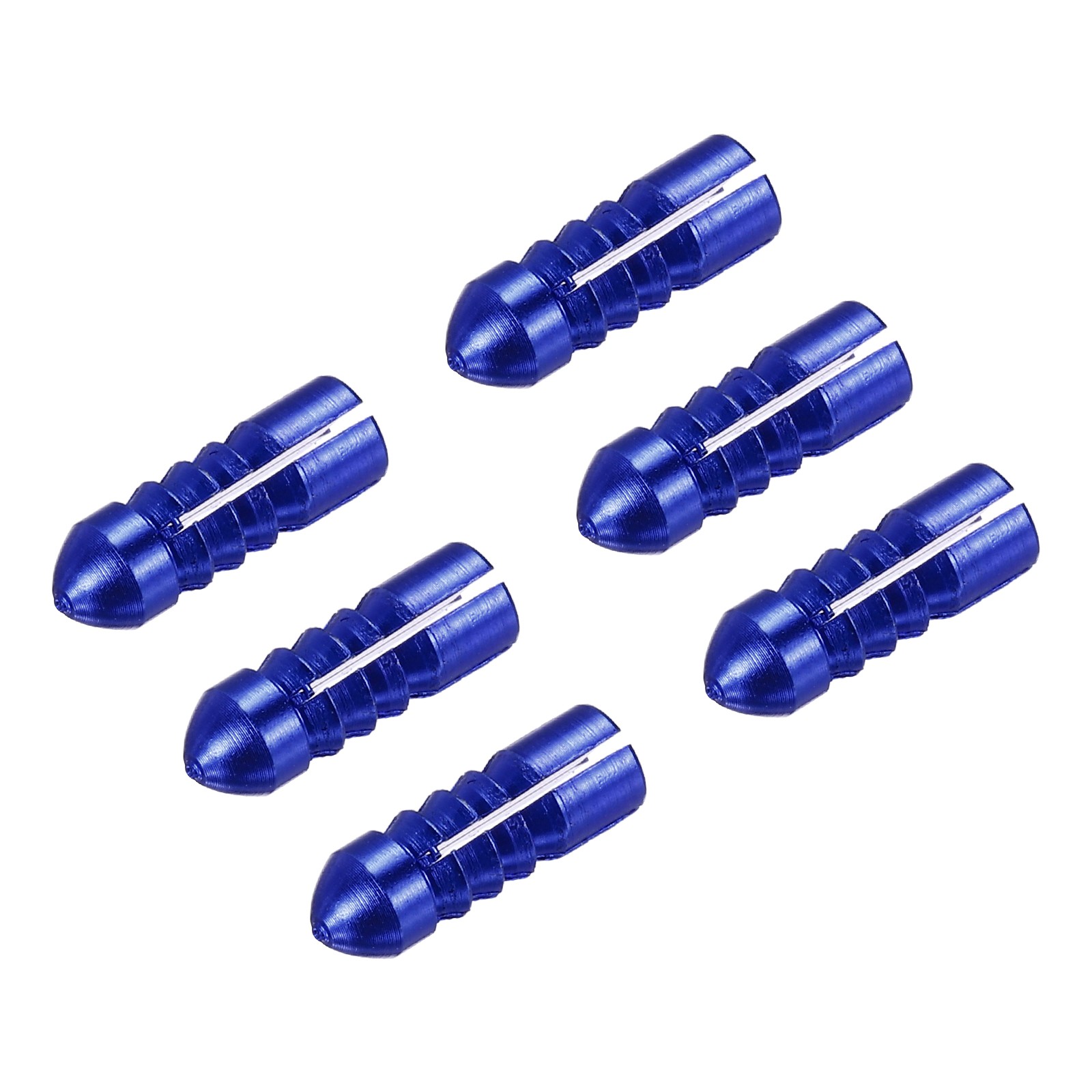 6pcs Dart Flight Protectors Aluminum Alloy Dart Wing Protectors Blue