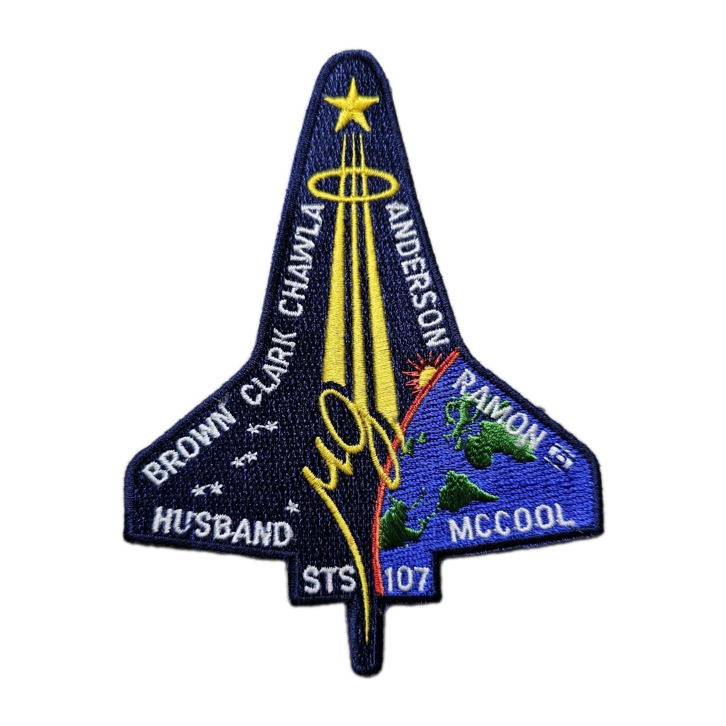NASA STS-107 Space Shuttle Columbia Mission Patch Authentic Original 2003 6"