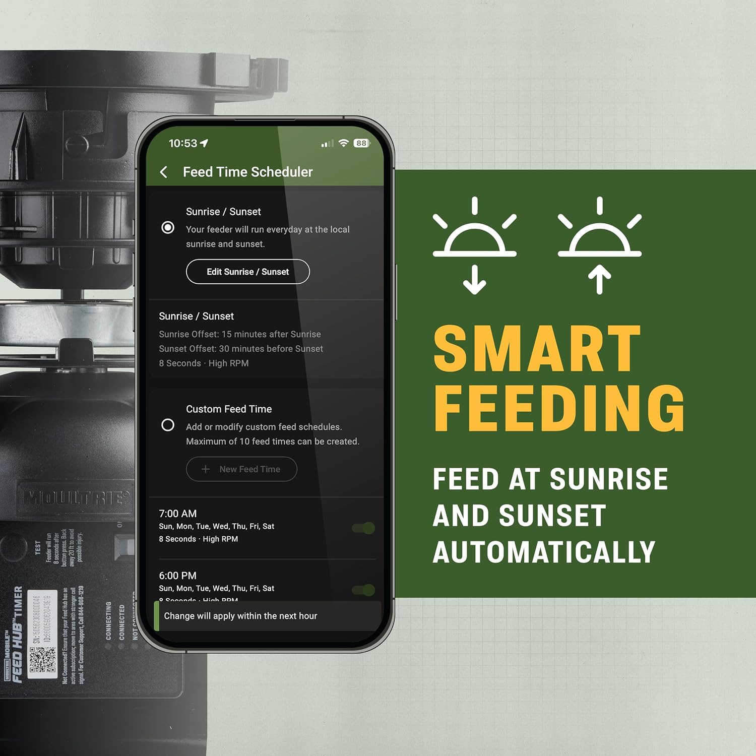Feed Hub Kit - Pro Hunter 2 Cellular Feeder Kit - Cellular Feeder System with Fe