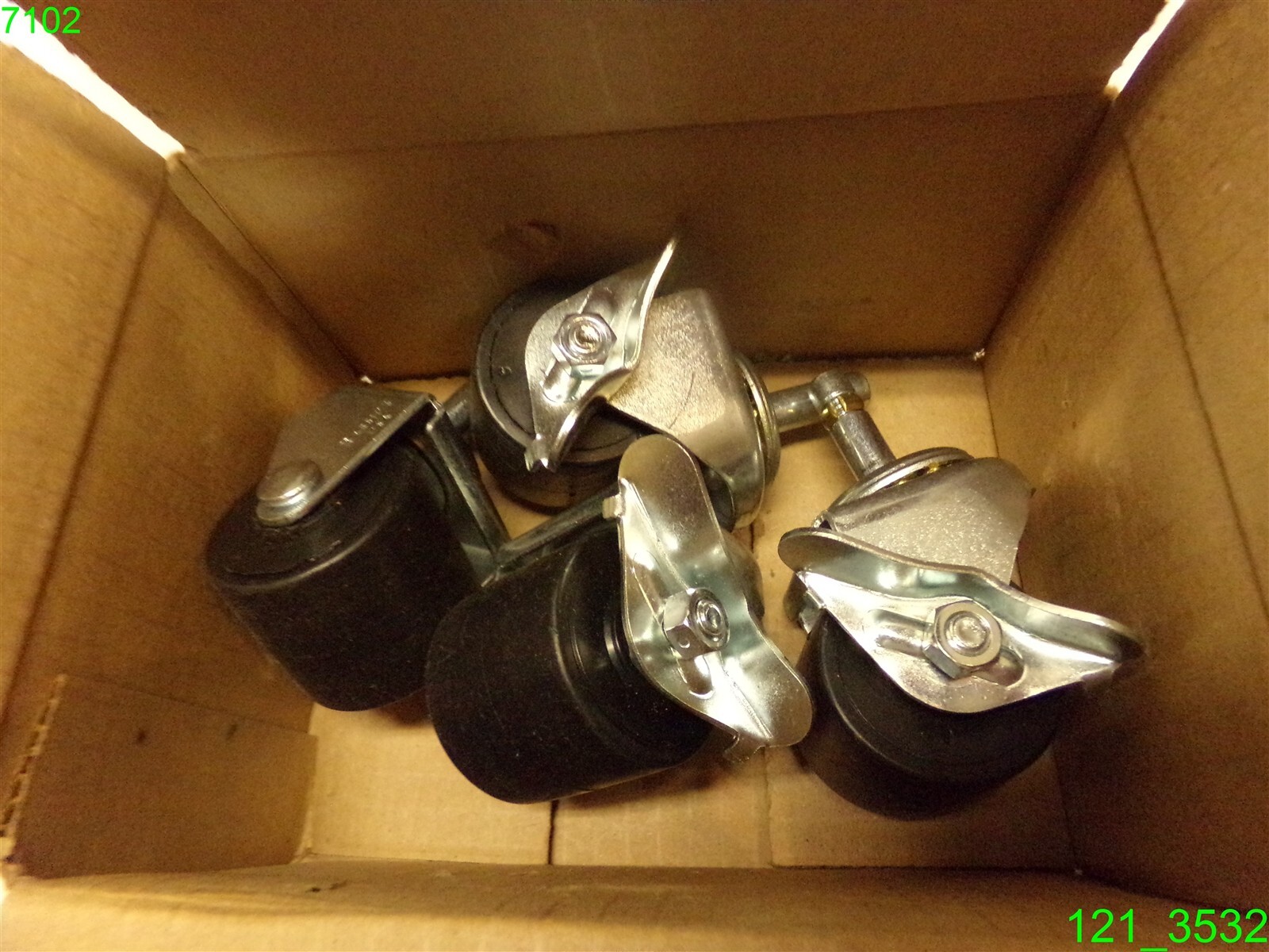 SET OF 4: CRC CASTER WHEELS FOR E/I FLOOR RACK 14322 - NEW