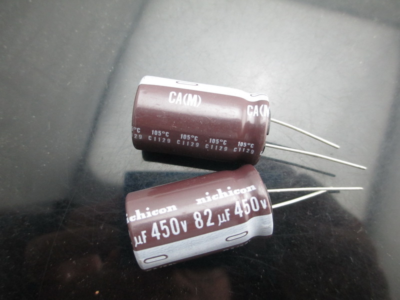 50pcs Nichicon CA 82mfd 450v 82uf 18x31mm electrolytic Capacitor 105C