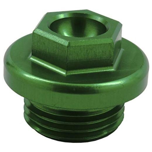 Works Connection Oil Filler Plug (Green) Compatible with 04-18 Kawasaki KX250F