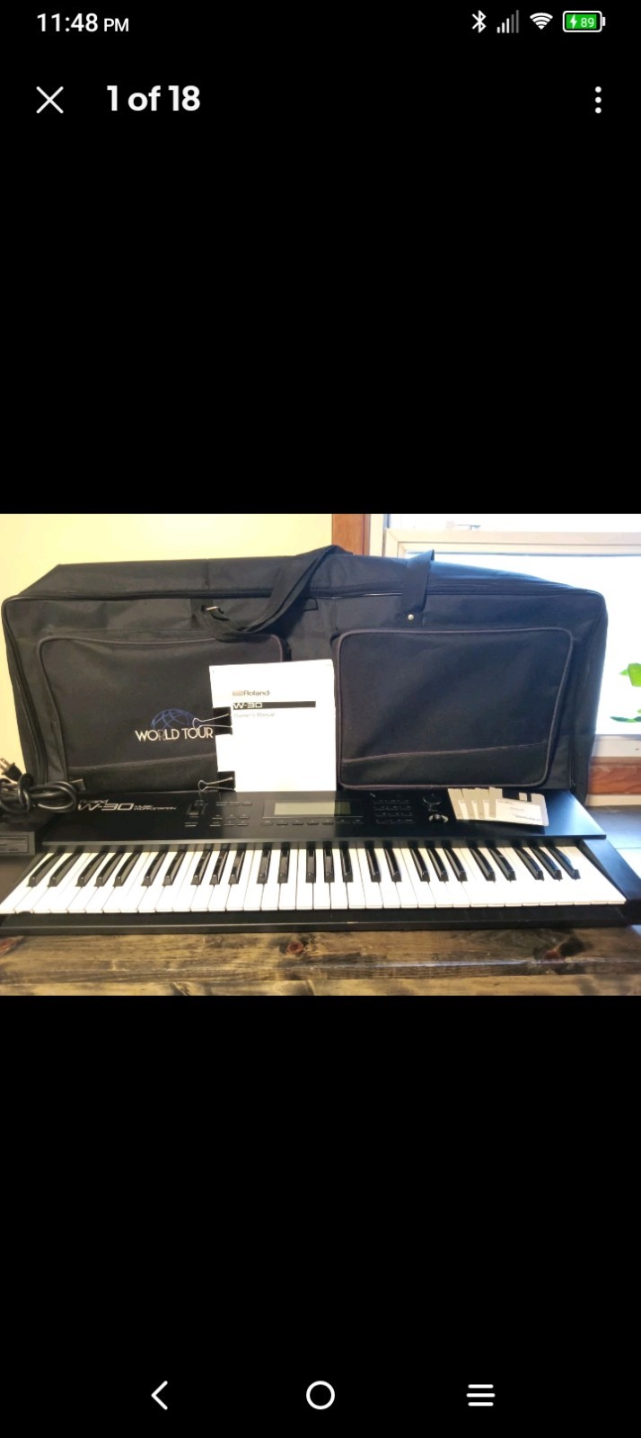 Roland W-30 Workstation Keyboard Piano Synth Sampler Sequencer W Case & Discs 🎹