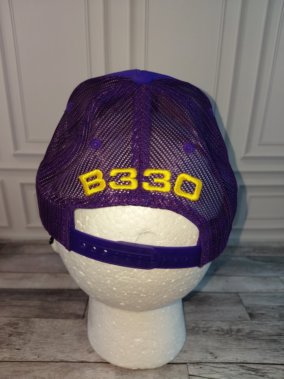Bridgestone golf hat, mesh, purple, adjustable