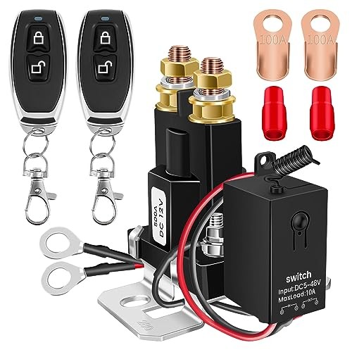 Battery Disconnect Switch 12V Remote Battery Kill Switch Anti 500A Upgrade