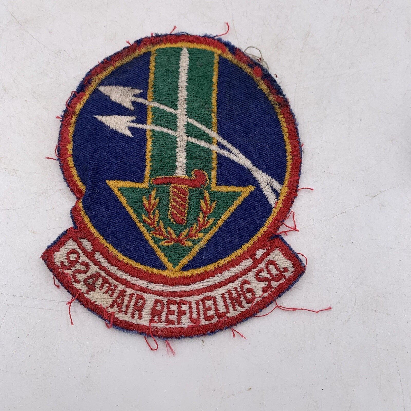 USAF 924th Air Refueling SQUADRON Patch Original Sew on Uniform 4" 1