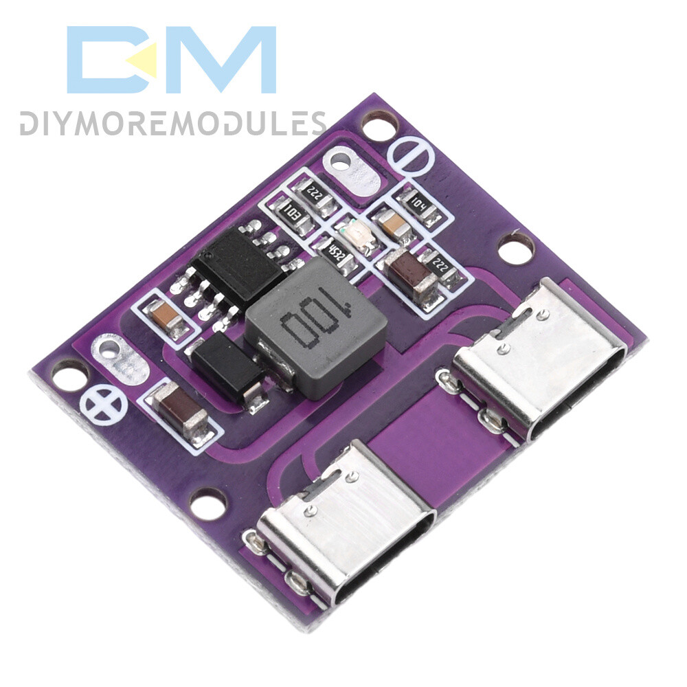 DC 6V-36V to 5V 3A DC-DC Dual Type-C Interface Step-Down Module Charging Module