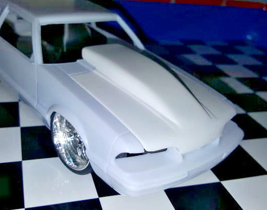 LEXS SCALE MODELING Resin Bubble Hood for '90 Mustang LX 5.0 Revell 1/25 NEW HOT