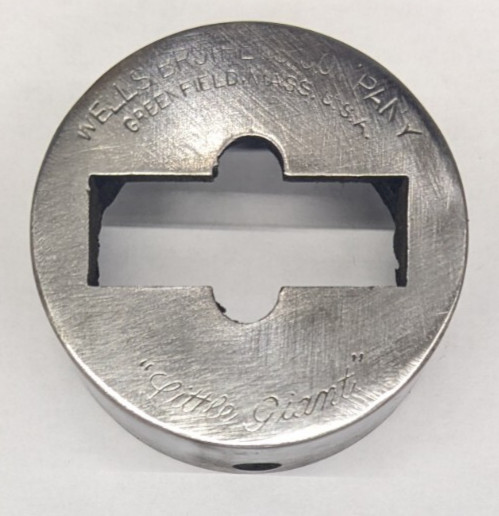 Wells Brothers Little Giant 2" OD Cap A (1/2" Slot) for Two Piece Dies - 2-Piece