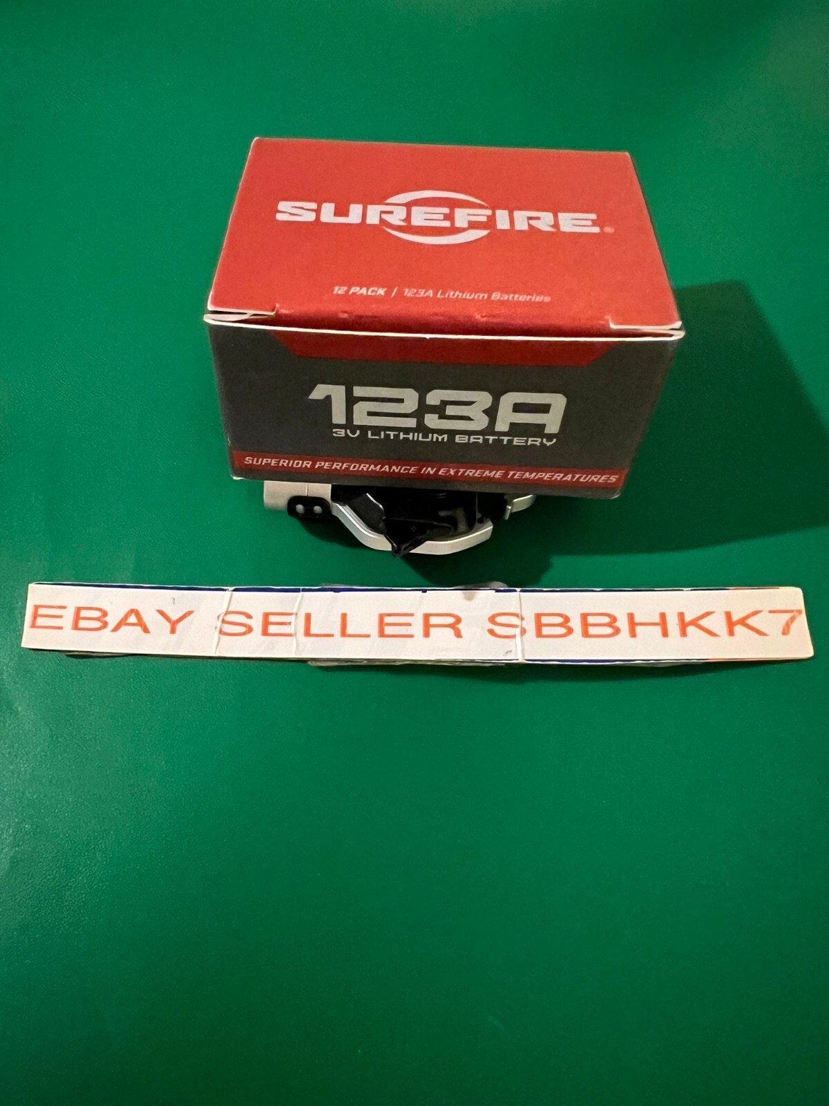 12 Pack SureFire CR123A lithium batteries (Made in USA) SF123A CR123 EXP 02/2035