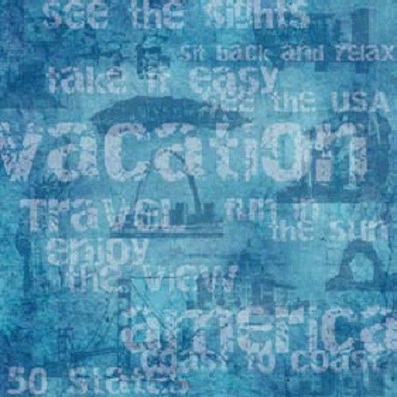 USA Travel - vacation scrapbook paper - Karen Foster Design - 60576