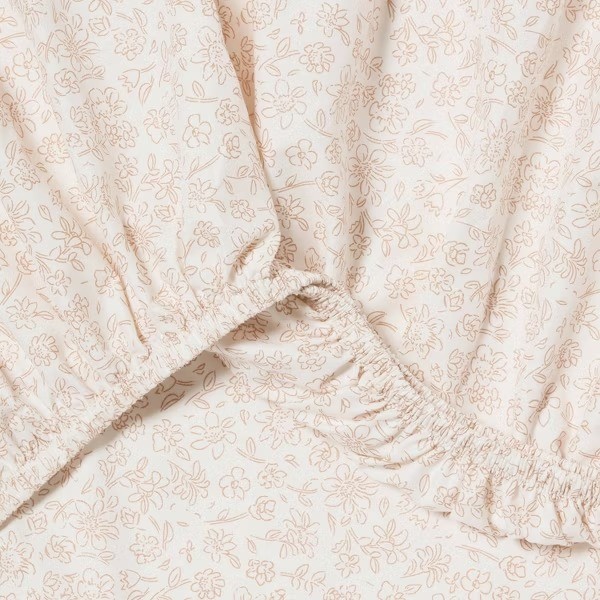 King Microfiber Sheet Set Orange Dusk: Polyester, Peached Finish, 80 x78