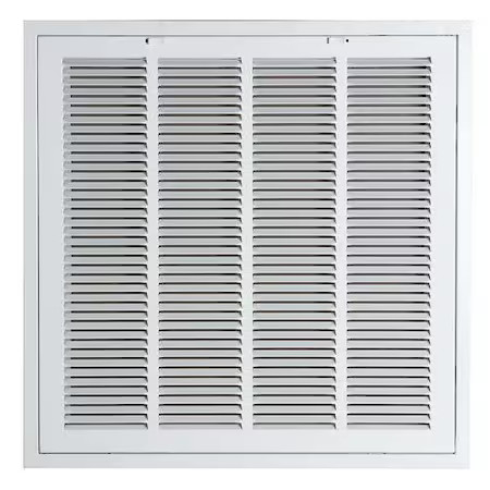 Ceiling/Wall Filtered Return Air Grille,  24 In W X 24 In H Opening,  White,