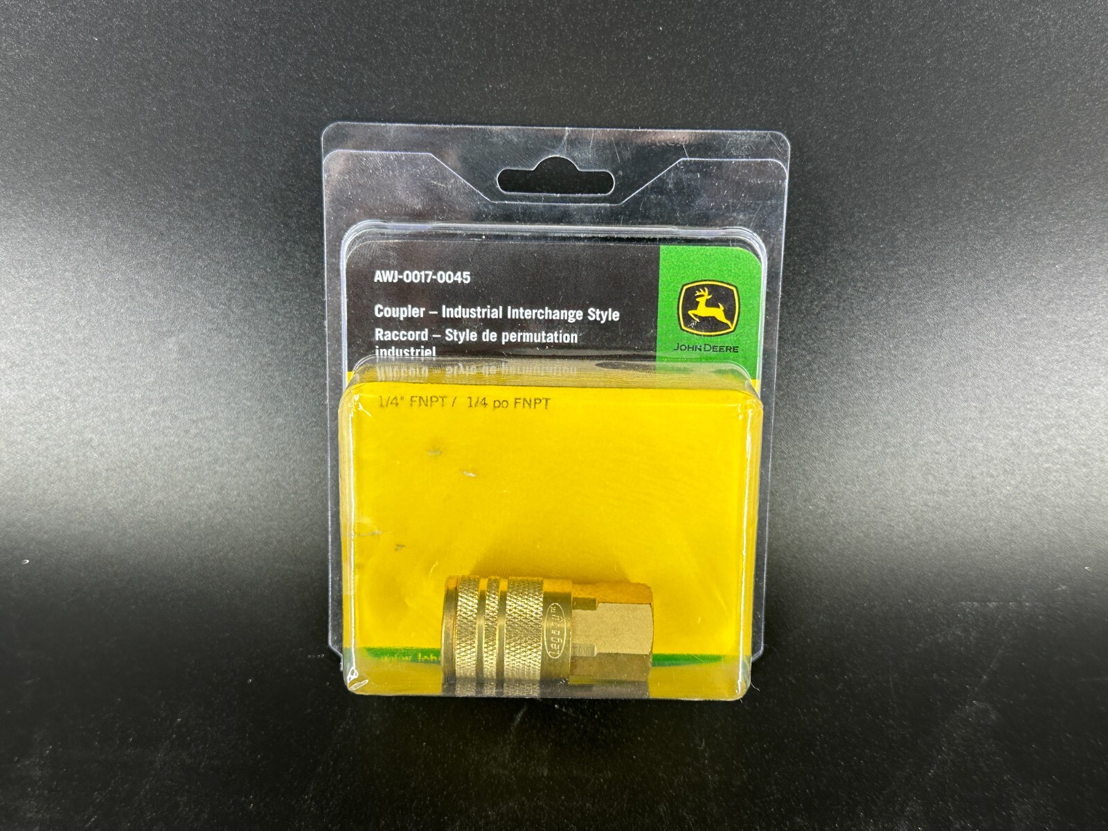 John Deere 1/4” FPT Industrial Interchange Style Coupler - AWJ-0017-0045