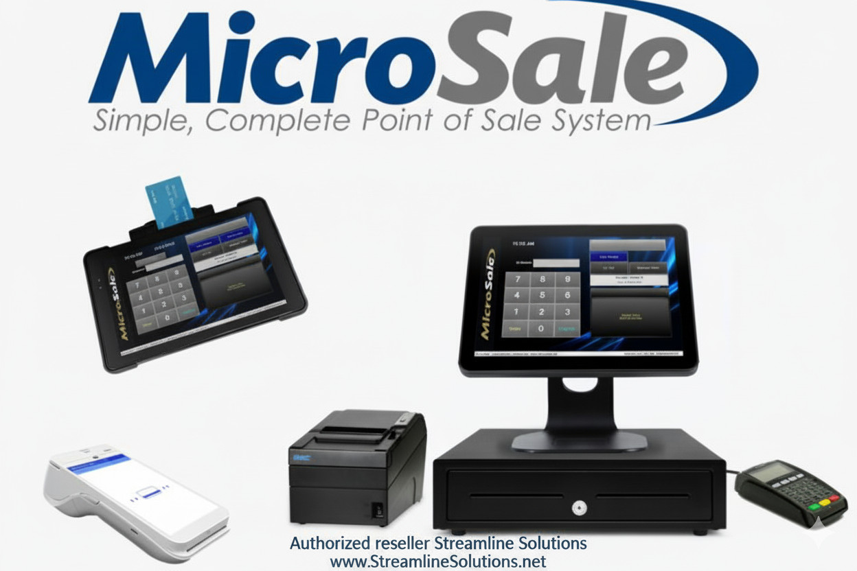 MICROSALE Restaurant POS Touch System + Above toast + clover + lightspeed