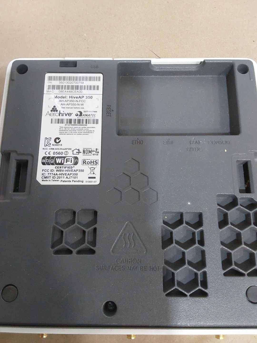 Aerohive Hive AP-350 802.11ac PoE Wireless Access Point