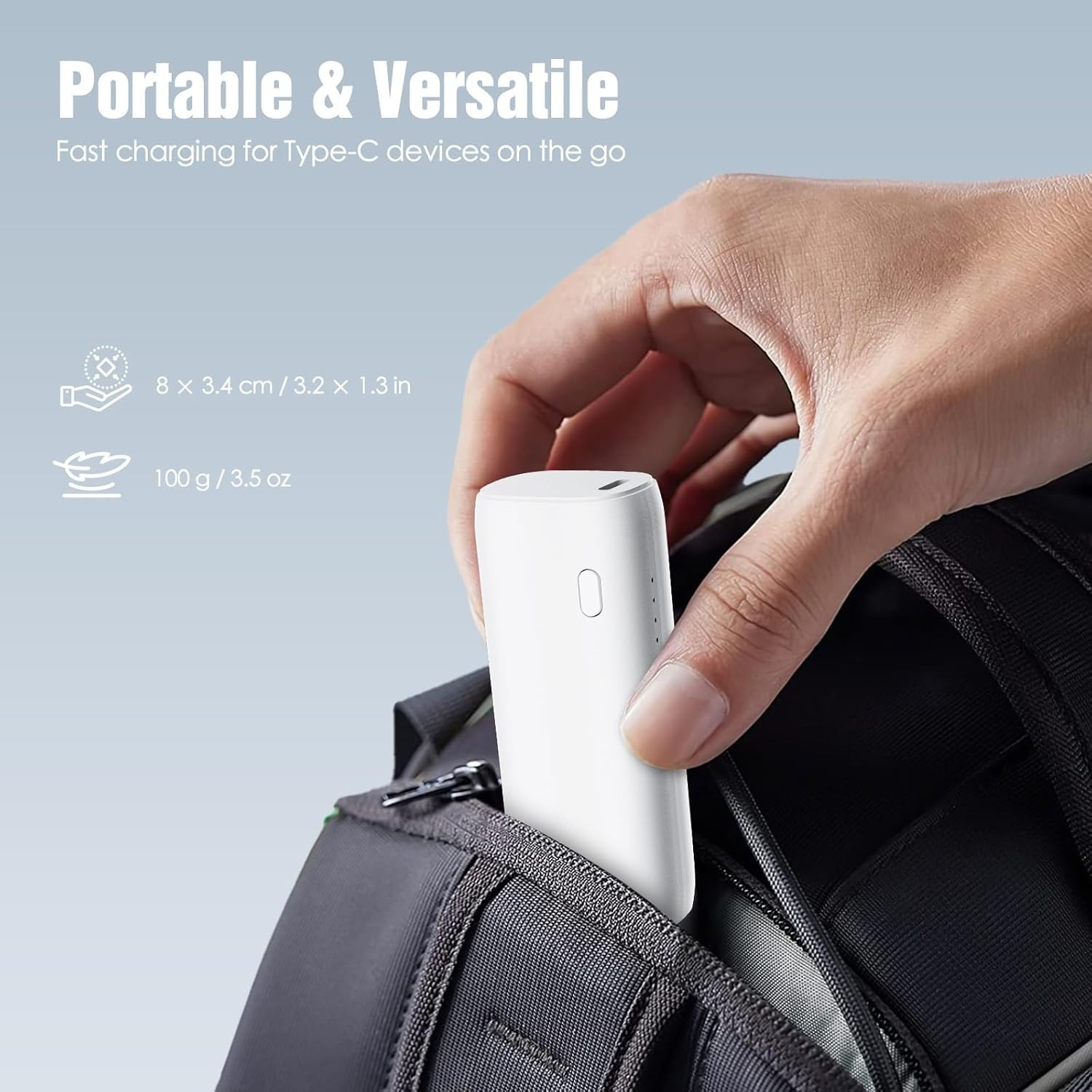 Battery Pack for Meta Quest 3/3S & Oculus Quest 2, 5000Mah, PD20W Fast Charging,