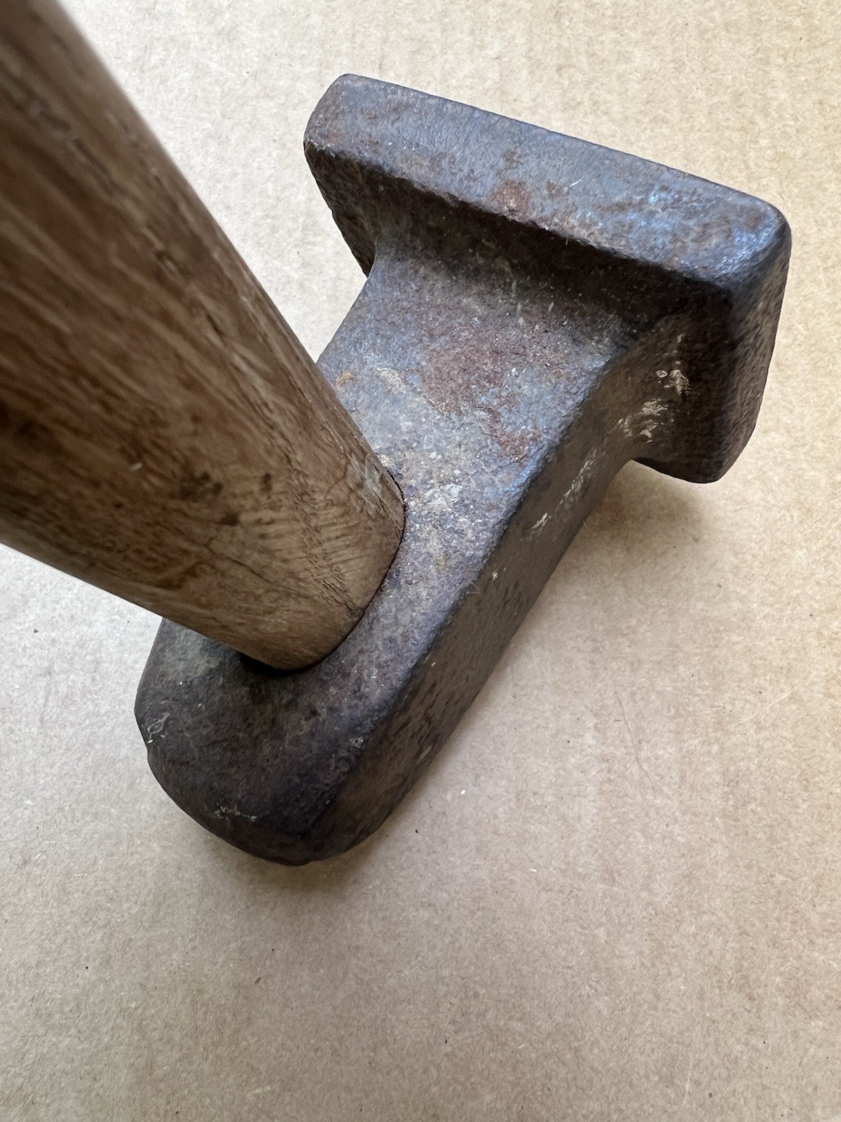🇺🇸Vintage Devil-Tool Flatter Blacksmith Hammer 4+ Lbs. 3”x 3” Square Face🇺🇸
