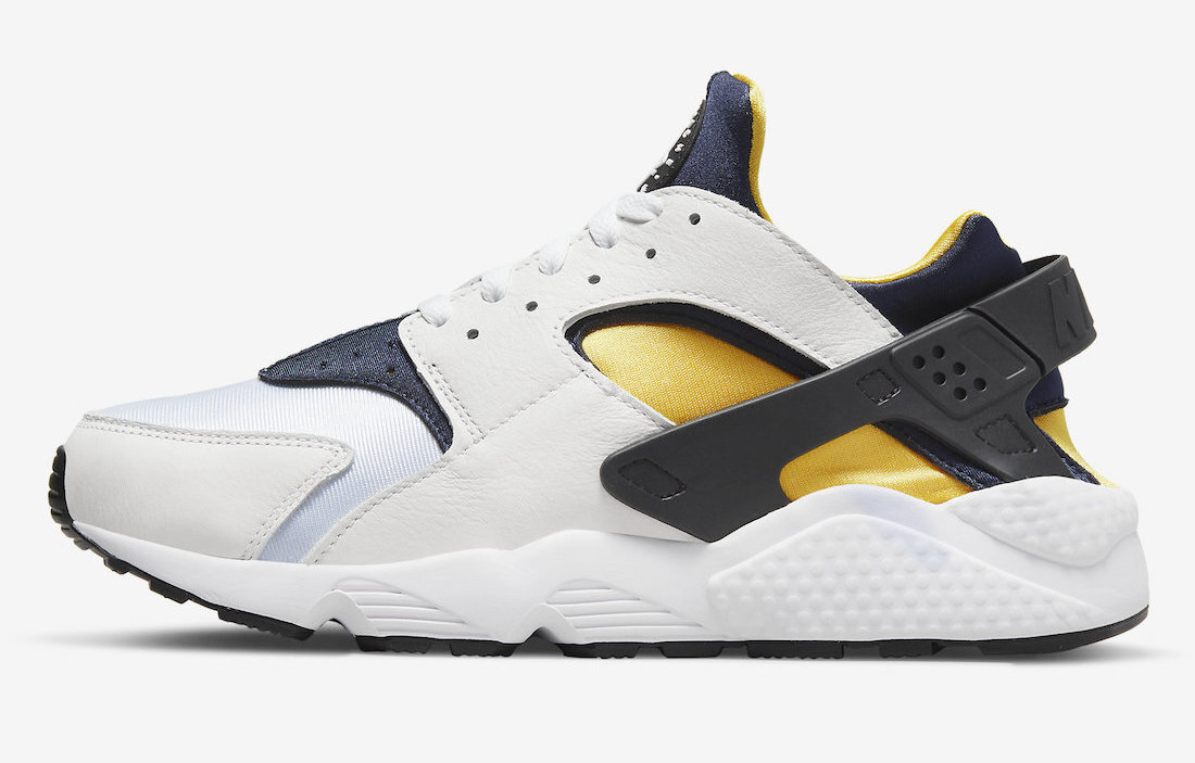 Nike Air Huarache White Varsity Maize Yellow Black DD1068-107 Mens New
