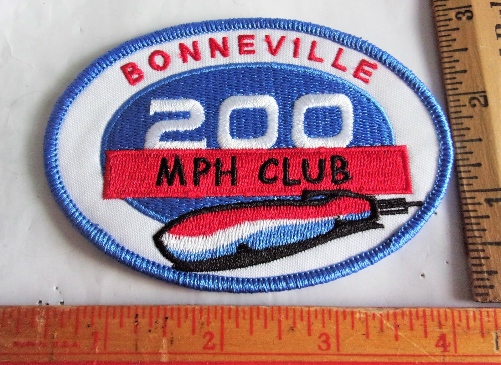 Bonneville patch vintage 200 MPH club collectible motorcycle race memorabilia