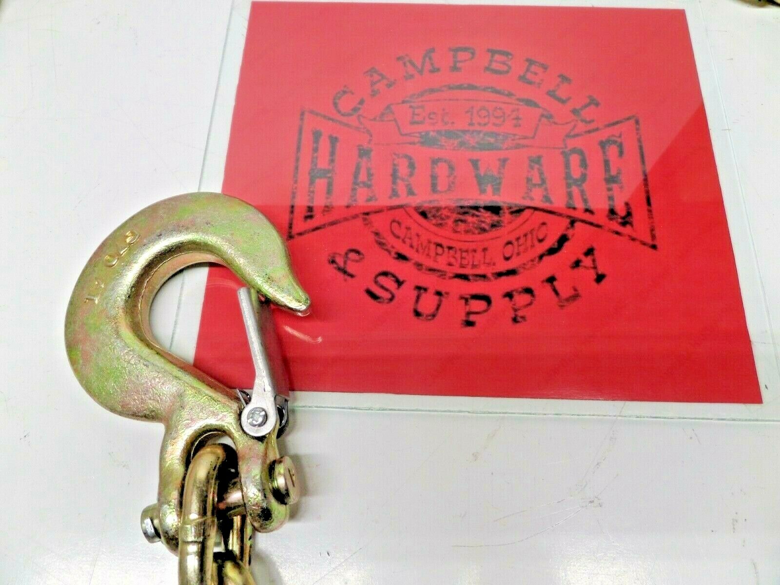 Auto Body Frame Machine Pull Chain 3/8" x 10' Grade 70 with 3/8 Clevis Slip Hook