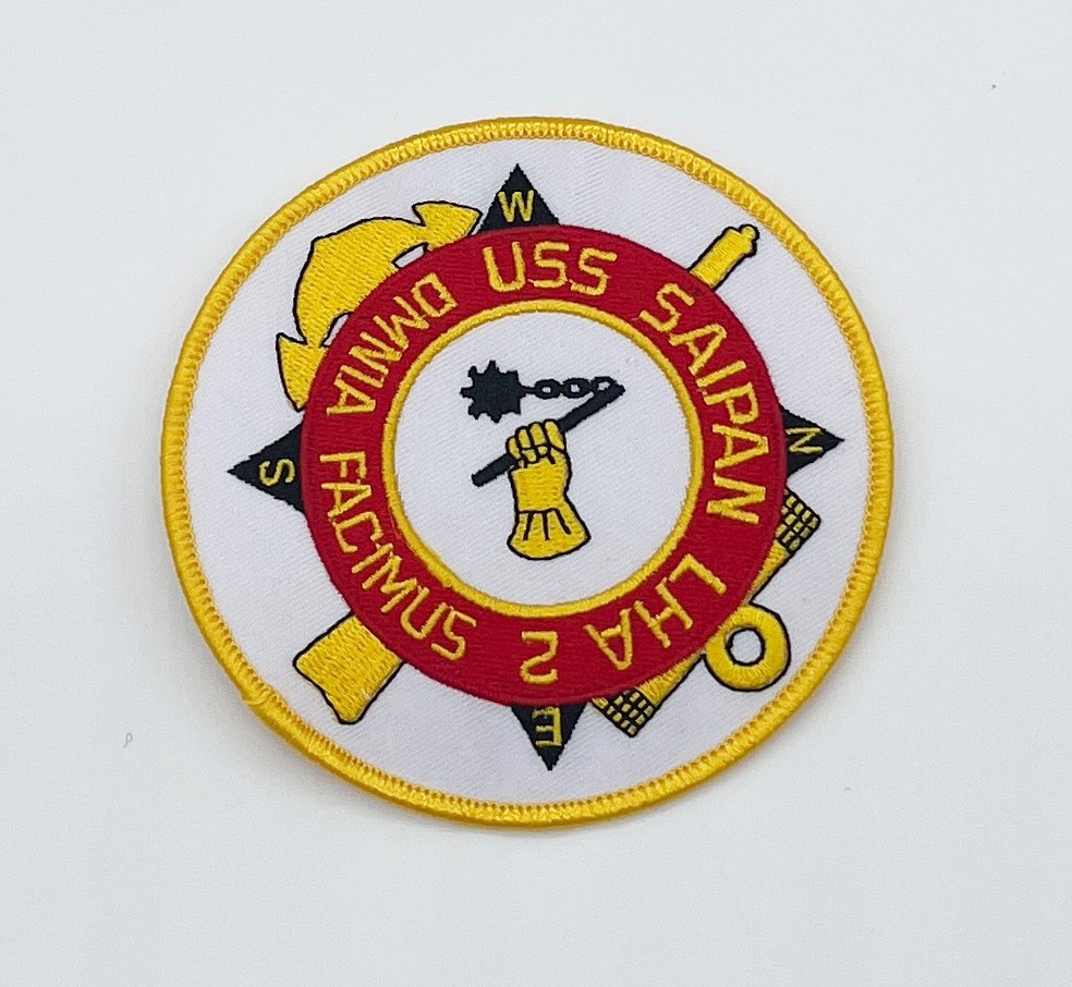 USS Saipan LHA-2 Patch – Sew On, 4 inch