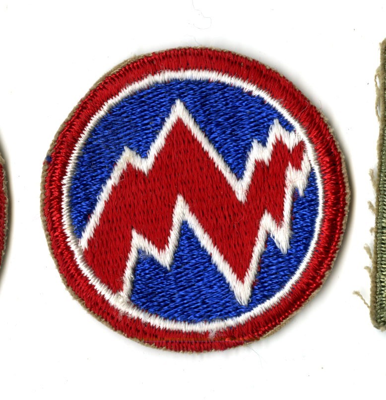 312th Logistics Command White Back Patch Cut Edge