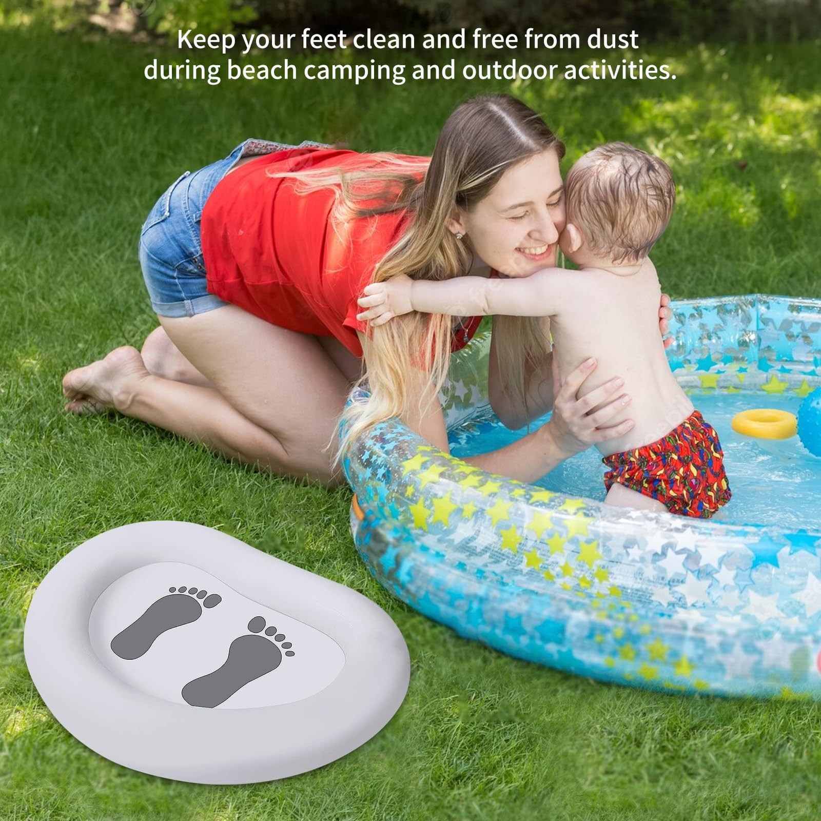 Inflatable Pool Foot Bath Basin, Foot Soaking Bath Basin Foot Bath for Pool E...