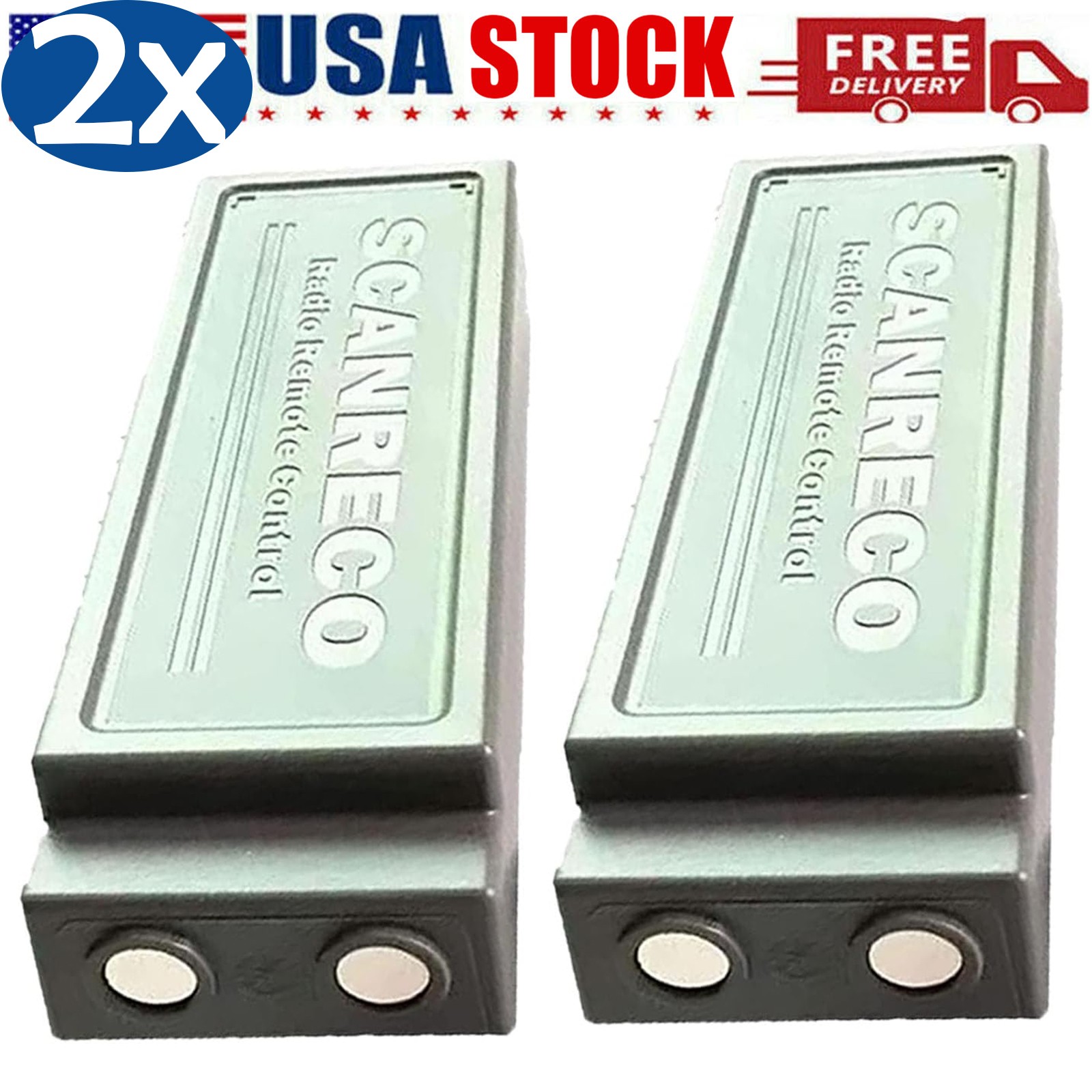 ◉ 2X 7.2V 2000mAh Battery for Scanreco 590/592/960/EEA2512/Palfing RSC7220 13445
