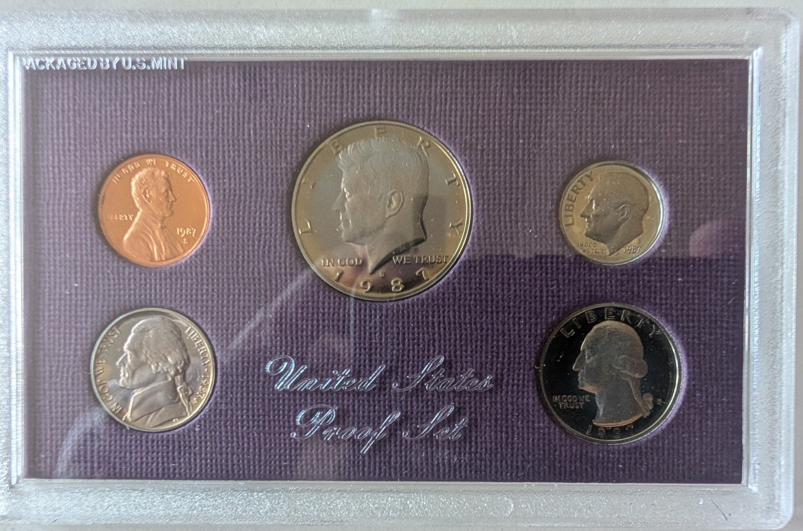 1987 Clad Proof Set U.S. Mint Original Government Packaging OGP