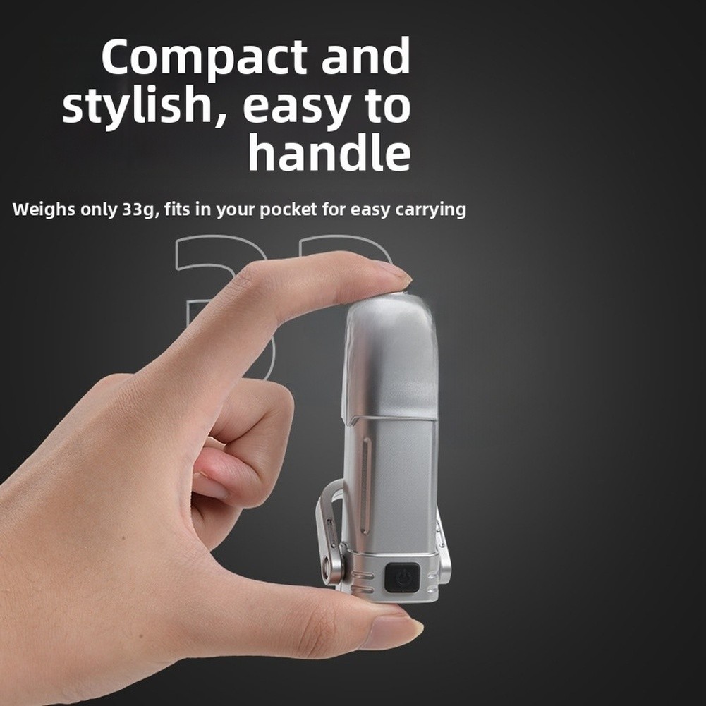LED Hook Light Keychain Flashlight Outdoor Use Compact Design 33g Weight