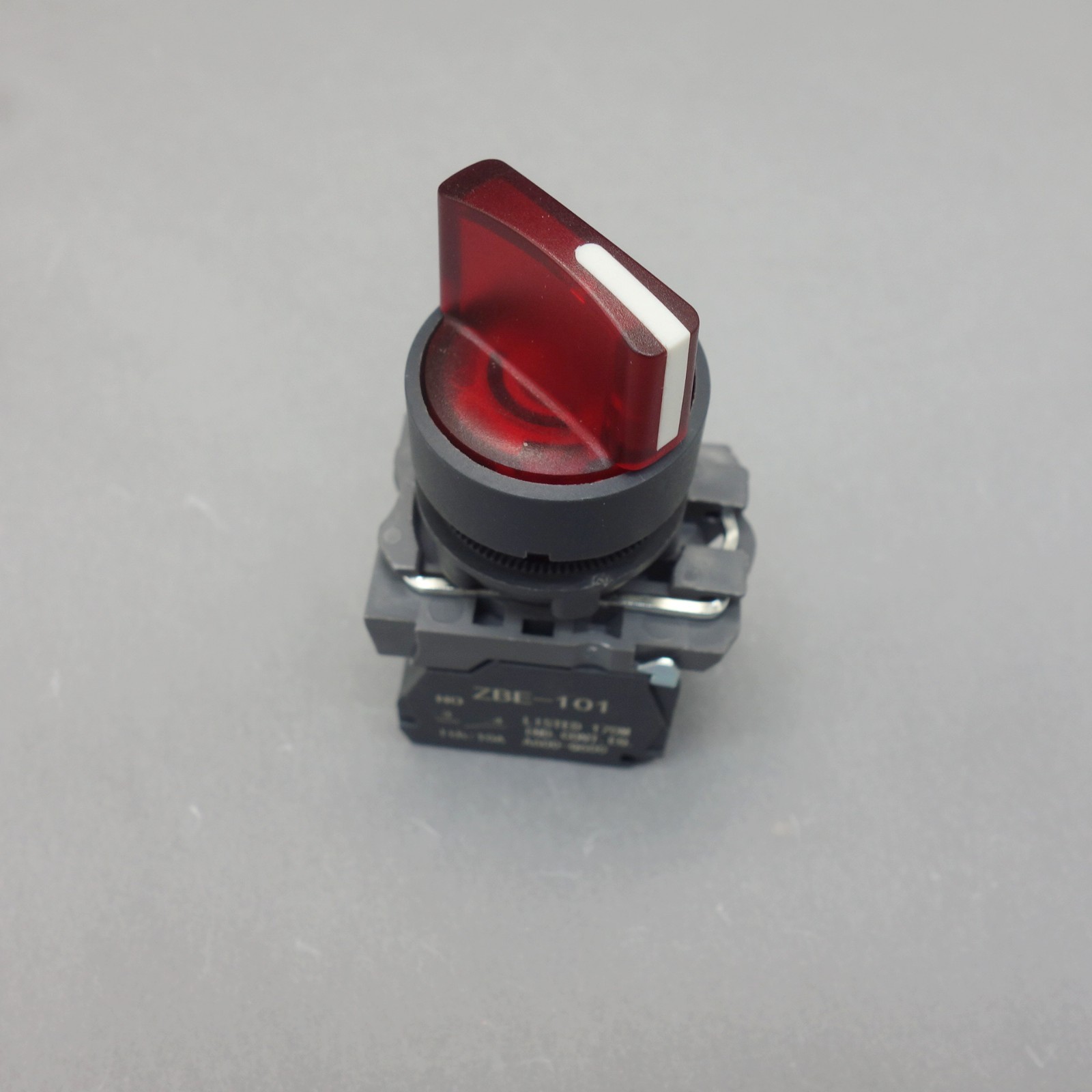 22mm ILLUMINATED Selector switch 3 Position Fits RED XB5AK154B5 24V Momentary