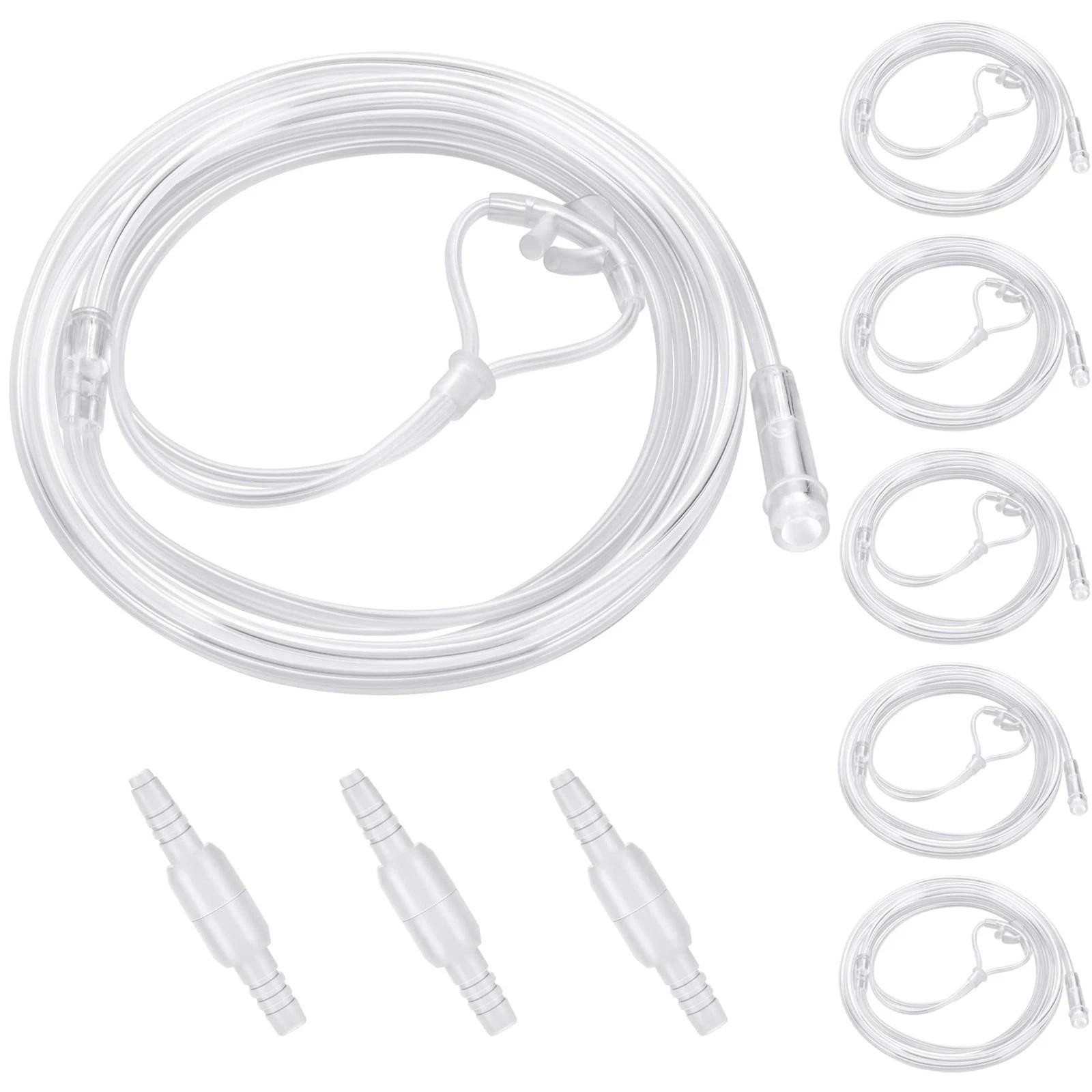 5 Pack Cannula Nasal 7 Ft Super Soft Nasal Cannula Tubing for Oxygen Nose Tubing