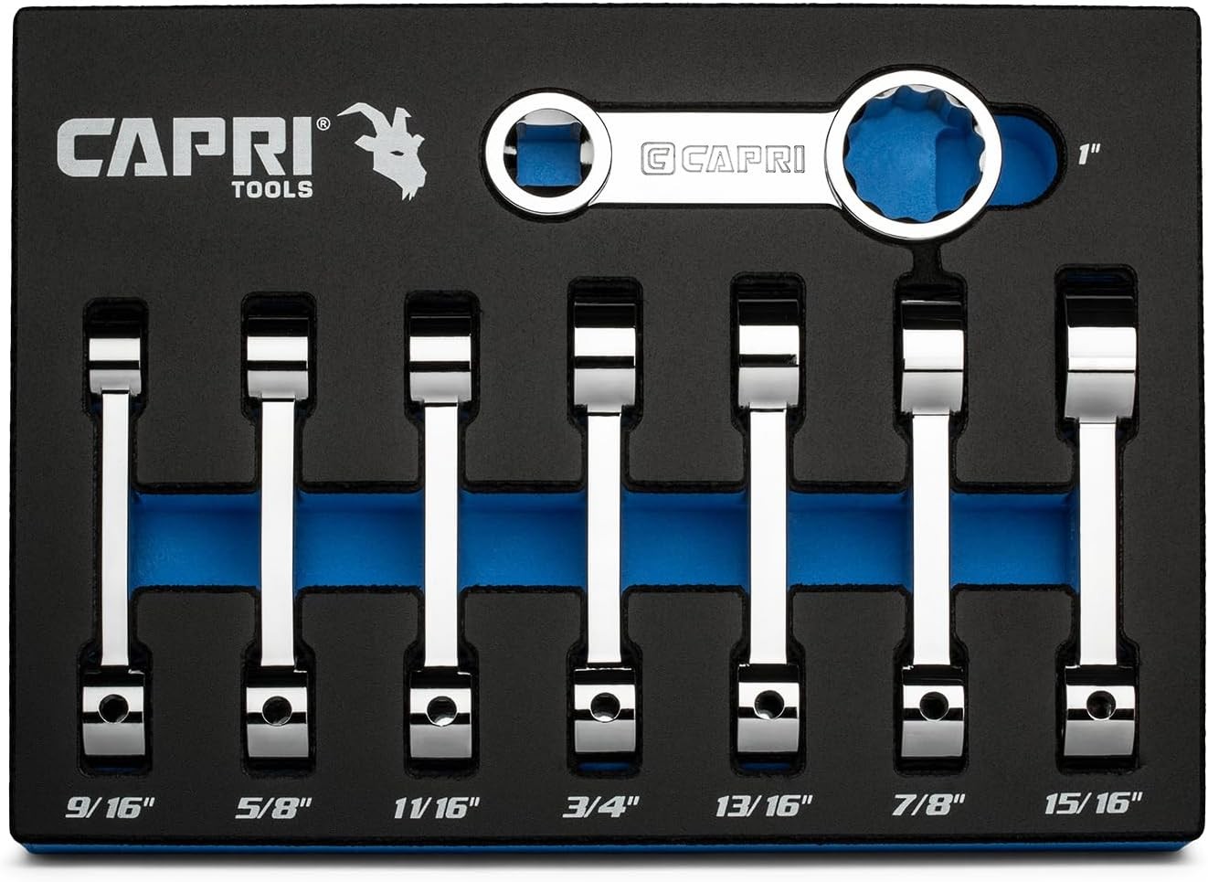 Capri Tools 1/2 in.Drive Torque Adapter Set,12-Point Box End,9/16 to 1 in., SAE